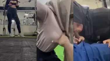 Ukhti Hijab Cantik Eksib Pamer Memek Di Gym poster