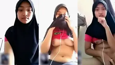 Aisyah ABG Hijab Baju Merah VCS Ngentot Liar
